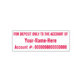 "NUR FÜR EINLADUNG AUF DAS KONTO" Briefmarke Permastempel (Design)