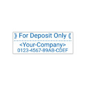 "Nur für Einlagen" mit Individuelle Name-Kautschuk Permastempel (Design)