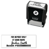 Nur für Einlagen Signature-Bankkontonummer Permastempel (Beispiel)