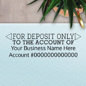 Nur für Einzahlungen - Basisbüro oder Geschäftsban Permastempel