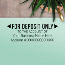 Nur für Einzahlungen - Basisbüro oder Geschäftsban