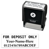 "NUR FÜR EINZELHANDEL" & Name Kautschuk-Briefmarke Permastempel (Beispiel)