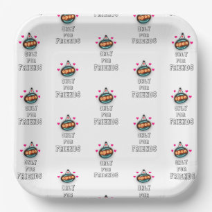 Nur für Freunde 30 Girls Boys Kinder Juli Freundsc Pappteller