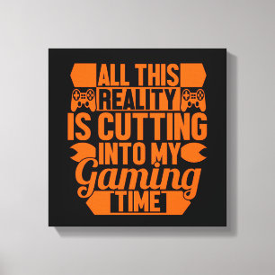 Nur für Gamer Leinwanddruck