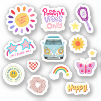 Nur für gute Vibes - VSCO Pack mit Aufkleber