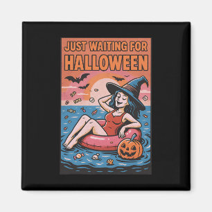 Nur für Halloween Coole Hexe Gewartet Magnet
