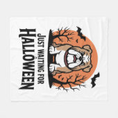 Nur für Halloween Hund Gewartet Fleecedecke (Vorderseite (Horizontal))