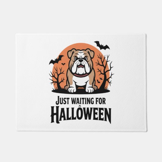 Nur für Halloween Hund Gewartet Fußmatte (Vorderseite)