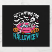 Nur für Halloween Png Gewartet Schaumweinetikett (Einzelnes Label)