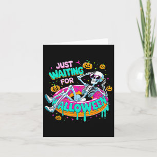 Nur für Halloween Skeleton Donut Summerwe Gewartet Karte
