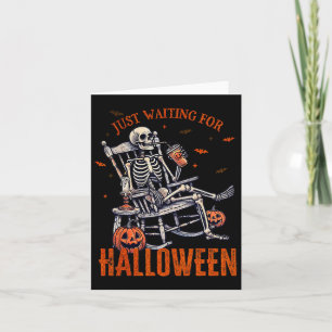 Nur für Halloween Skeleton Halloween Teil Gewartet Karte