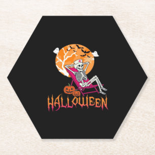 Nur für Halloween Summer Nurse Skelett P Gewartet Untersetzer