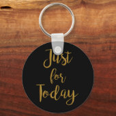 Nur für heute Gold OM NA 12 Stufen Erholung Schlüsselanhänger (Vorderseite)