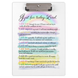 Nur für heute, Herr Klemmbrett