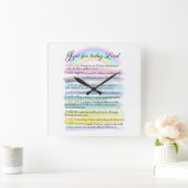 Nur für heute, Herr Quadratische Wanduhr (Zuhause)