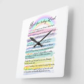 Nur für heute, Herr Quadratische Wanduhr (Winkel)