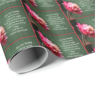 Nur für heute Inspirierende Reiki-Blumen    Geschenkpapier