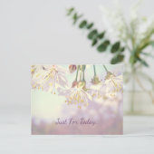 Nur für heute... postkarte (Stehend Vorderseite)