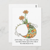 Nur für heute postkarte (Vorne/Hinten)