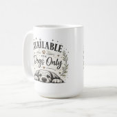 Nur für Hunde Tasse (Vorderseite Links)