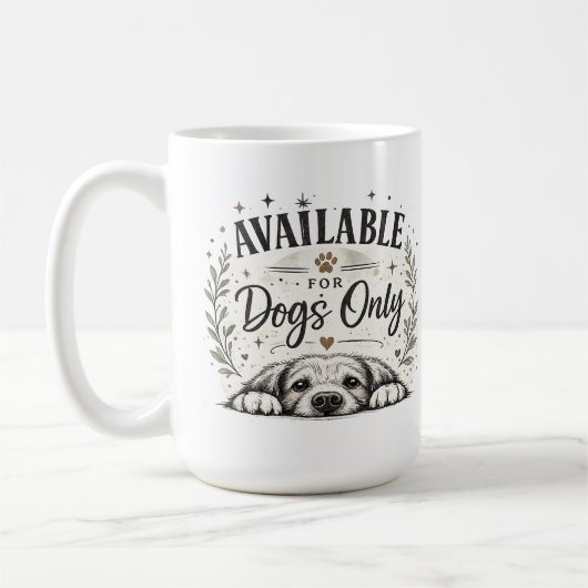 Nur für Hunde Tasse (Links)