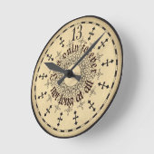 "Nur für immer" 13 Stunden Runde Wanduhr (Winkel)