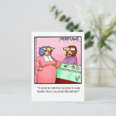 Nur für Lachs Spaß Postkarte (Stehend Vorderseite)