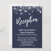 Nur für Marine und Lights Texturierte Hochzeitsemp Einladung (Vorderseite)