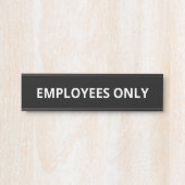 Nur für Mitarbeiter Türschild (Vorderseite )