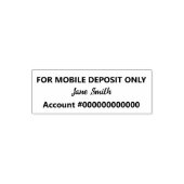 Nur für mobile Depots: Kursive Signature Bank Permastempel (Design)