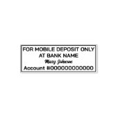 Nur für mobile Einlagen: Bankname ACT & Signature Permastempel (Design)