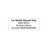 Nur für mobile Einlagen: Business Bank Account App Permastempel (Design)