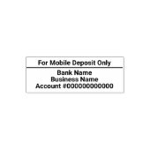 Nur für mobile Einlagen - Business Banking App Permastempel (Design)