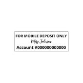 Nur für mobile Einlagen mit Signature Name Bank Ap Permastempel (Design)
