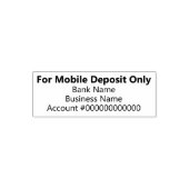 Nur für mobile Einlagen Name für Bank App Permastempel (Design)