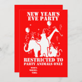 Nur für Party Einladung (Vorne/Hinten)