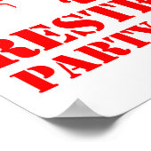 Nur für Party Poster (Ecke)