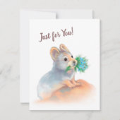 Nur für Sie - Niedliche Grußkarte Karte (Vorderseite)
