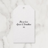 Nur für Sie Personalisiert Geschenkanhänger (Rückseite)