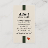 Nur für Sie Visitenkarten Visitenkarte (Rückseite)