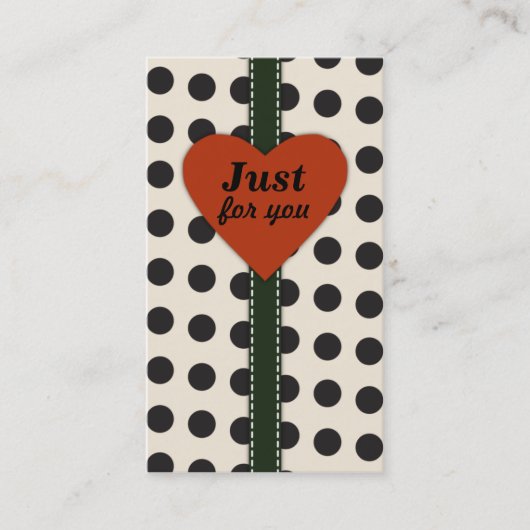 Nur für Sie Visitenkarten Visitenkarte (Vorderseite)