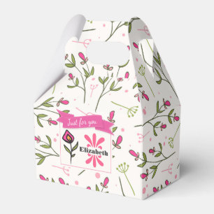 Nur für Sie Wildblume mit rosa orangefarbenen Peta Geschenkschachtel