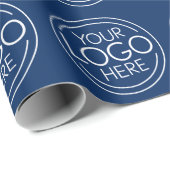 Nur für Unternehmen mit blauem Hintergrund Geschenkpapier (Rolleneckpunkt)