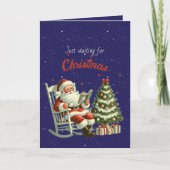 Nur für Weihnachts-Weihnachtskarten Gewartet Feiertagskarte (Vorderseite)