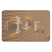 Nur Fußabdrücke Strandangebot verlassen Magnet (Horizontal)