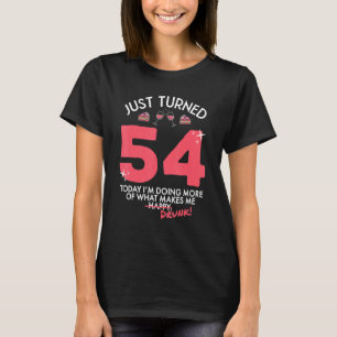 Nur gebrannt 54 Wein trinken 54. Geburtstag Betrun T-Shirt