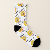 Nur Gefühl Peachy Peach Anatomy Fruit Geek Spaß Socken (Links - Innen)