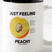 Nur Gefühl Peachy (Peach Anatomy) Zweifarbige Tasse