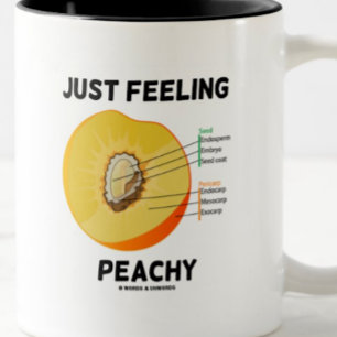 Nur Gefühl Peachy (Peach Anatomy) Zweifarbige Tasse