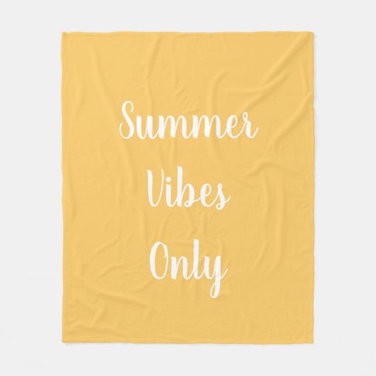 Nur gelbe und weiße Sommerfarben Fleecedecke (Vorderseite)